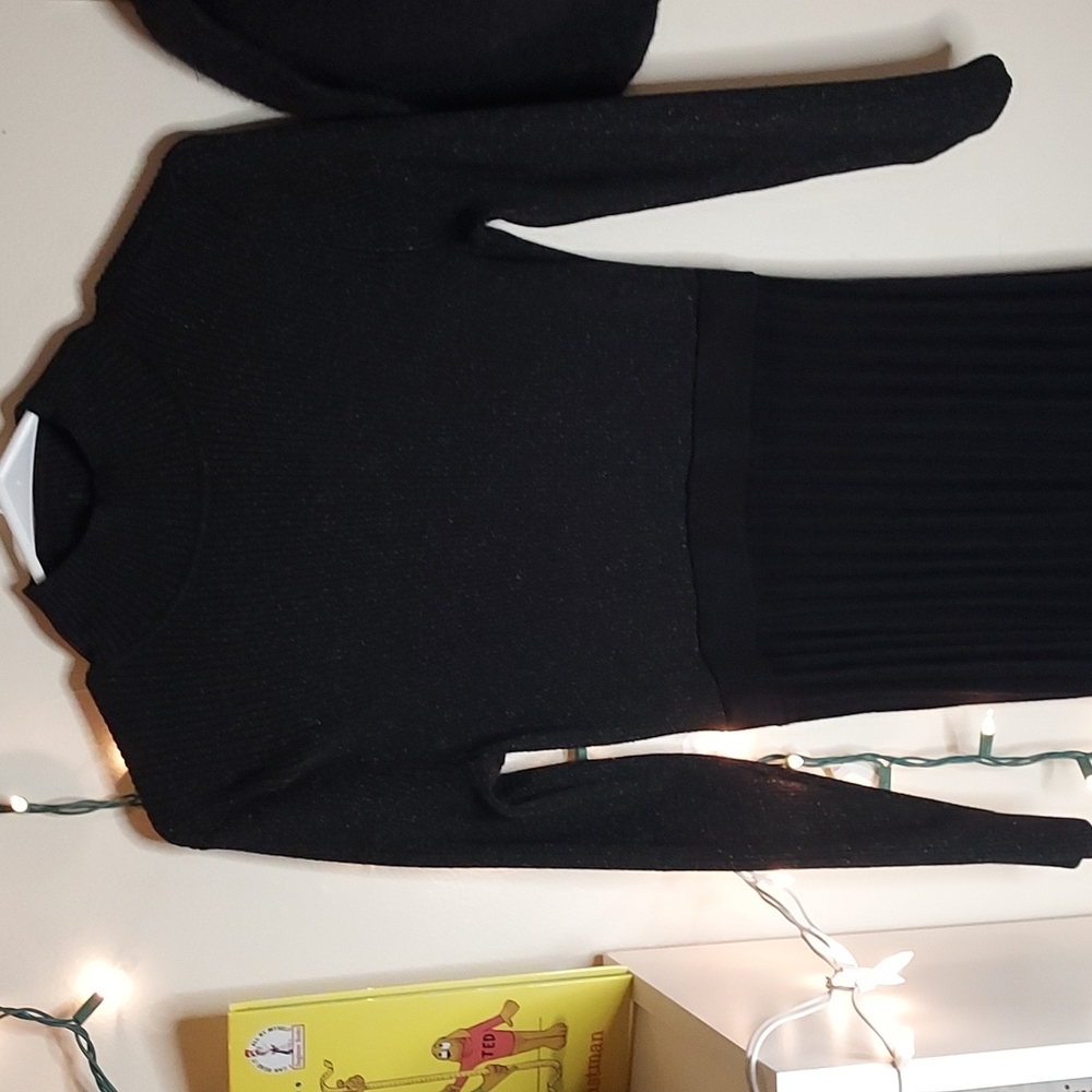 Black sweater dress